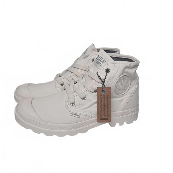 Palladium Pampa Hi Women's White -Vegan Size 8.5 - Picture 1 of 4